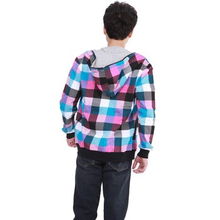 高邦2012秋季新款男士粉紅格紋衛衣 青春休閑的時尚宣言